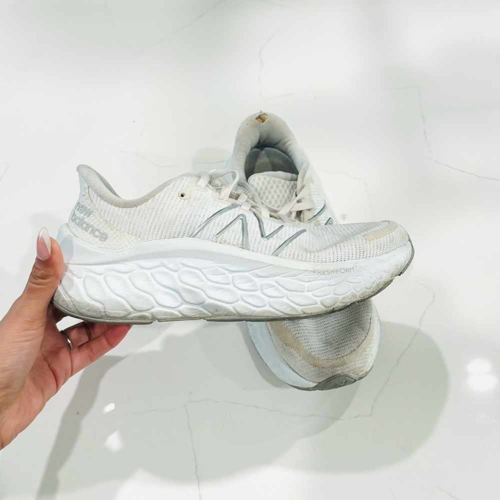New Balance White Athletic Running Shoes